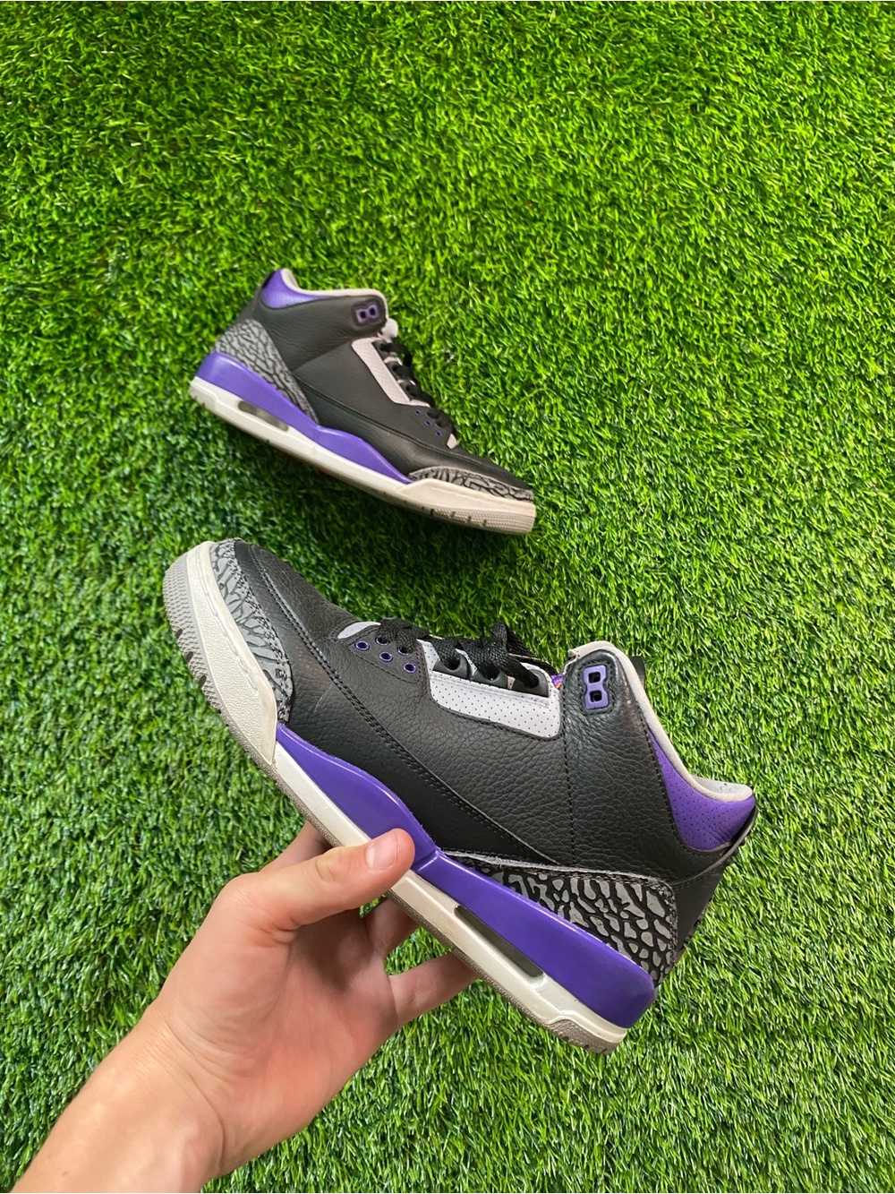 Air Jordan 3 Retro 'Court Purple'  Men’s Size 9 Excellent Condition!
